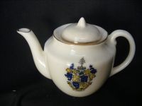 4790 Unmarked Crested China Tea Pot and Lid - Bournemouth