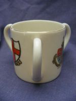 2055 WH Goss Medium size Loving Cup with Three Crests - Ramsgate, Kent, and St. George