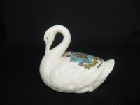 9017 Arcadian Crested China Swan - Arms of Glastonbury