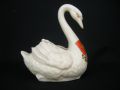 10462 Arcadian Crested China Swan posey Holder - Weston Super Mare