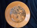 H512 Portmeirion Velocipedes - 10" Dinner Plate - Coopers Cruiser Tricycle 1887 in Orange and Unmarked