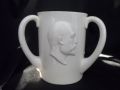 6098 WH Goss Crested China Large Three Handled Loving Cup - with Edward V11 in relief and crest for Blackpool