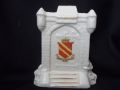 498 Unmarked Crested China Model of the Castle Gates - Crest of Hornsea in Yorkshire