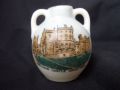 11531 Willow Art Vase - Transfer crest of Belvoir Castle Grantham