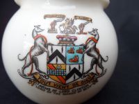 9834 WH Goss Crested China Jug - Nobility crest of Lord Clinton
