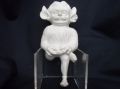 4619 WH Goss (unmarked) Crested China large Parian Model of 'The Imp of Lincoln' with impressed mark