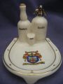 987 Willow Art China - Scotch and Soda horseshoe pin dish - Bexhill-on-sea, Sussex Crest