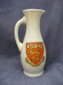 4253 WH Goss Model of The Canterbury Jug - Morecambe & Duchy of Lancaster Crests