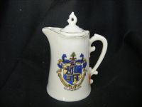 3069 Unmarked Crested China Coffee Pot - Bournemouth