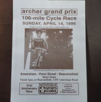 PJ534 Archer RC 41st Grand Prix Cycle Race Poster 1996 - Chris Newton winner 1995