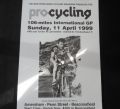 PJ583 Procycling 44th Archer RC 106-Mile International Cycle Race 1999 - Jon Clay winner 1998