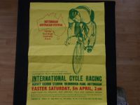 PJ637 Nottingham Australian Festival International Cycle Racing 1969 Poster