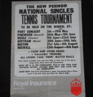 PJ639 National Singles Tennis Tournament 1985 Poster