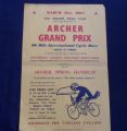 PJ645 Archer RC 90-Mile International Cycle Race 1963 Poster and Programme.