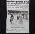 PJ640 Archer RC Grand Prix 107-Mile Cycle Race Poster 1992 - Steve Farrel winner 1991