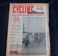 H1352 Cycling and Mopeds Magazine Road Records Attempts - January 7th 1959