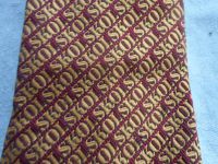 H1589 Vintage Original Burgandy and Gold 100% Polyester Tie for Smart Skollars - SKOL Logo