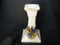 9358 British Manufacture Crested China Candle Stick - Bournemouth Crest