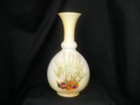 5895 Carlton Ware Large Crested China Bulbous Vase Lucky White Heather 