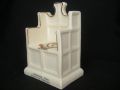 6561 Willow Art Crested China Model of Archbishops Chair Canterbury Cathedral - Canterbury Crest (Kent)