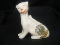 11353 Leadbeaten Art Crested China Cheshire Cat 'Still Smiling' - Crest is for Derby
