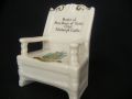10714 Willow Art Crested China Model of Mary Queen of Scots Chair Edinburgh Castle - Aberystwyth (Wales)