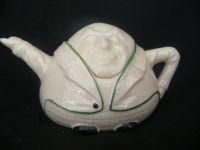 9249 Grafton Crested China RARE World War One (WW1) Tea Pot modeled on General Kruegar - County Borough of Grimsby (Lincolnshire)