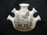 11606 Carlton Crested China Large Size Five Point Vase in Lustre - Transfer of The Lion Forbury Gardens Reading (Berkshire)