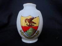 9431 Arcadian Crested China Vase - Bembridge (Isle of Wight)