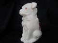 10670 Dainty Crested China Dog with a bow - Fairbourne (Wales)