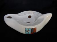 5025 WH Goss Crested China Model of Hamworthy Lamp - Droitwich (Worcestershire)